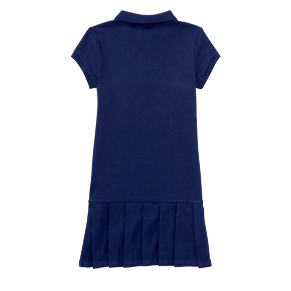 Polo Ralph Lauren Pleated Cotton Polo Navy Dress size 5&6 - Picture 3 of 8